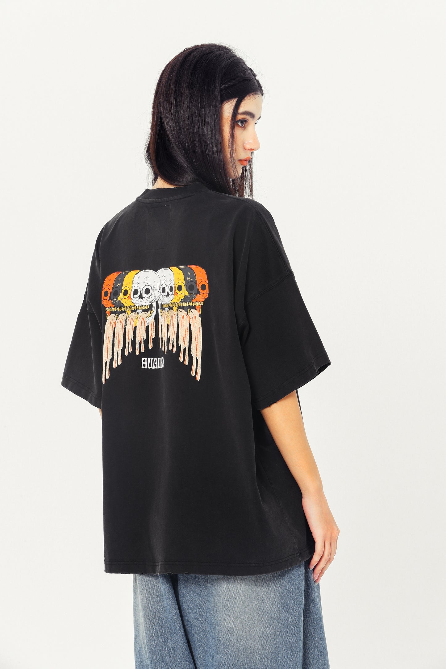 Embroidered Heavyweight Tee - Black