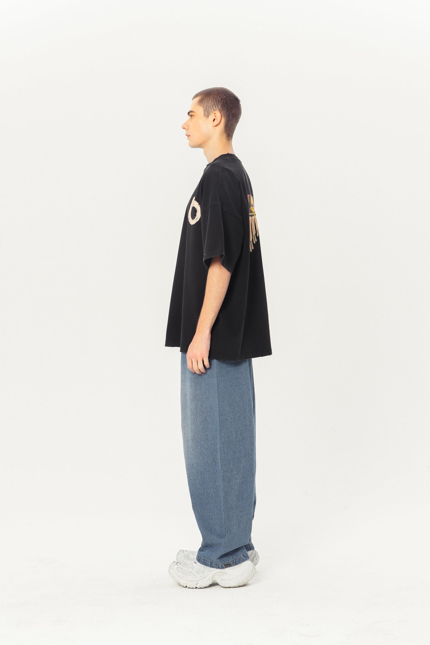 Embroidered Heavyweight Tee - Black