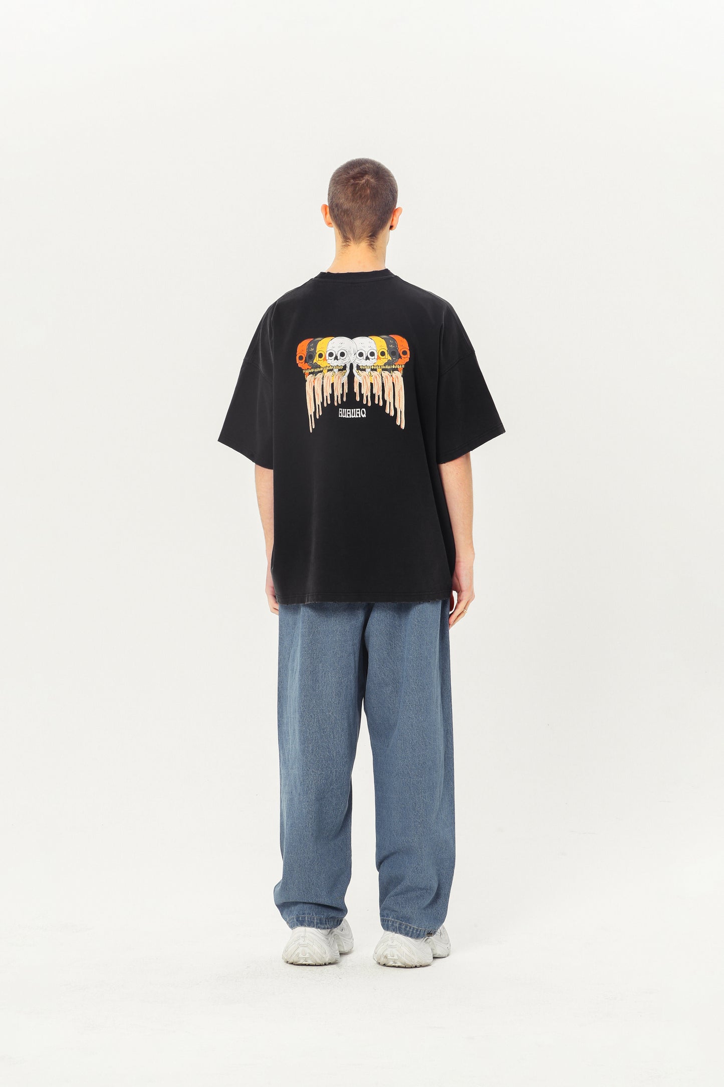 Embroidered Heavyweight Tee - Black