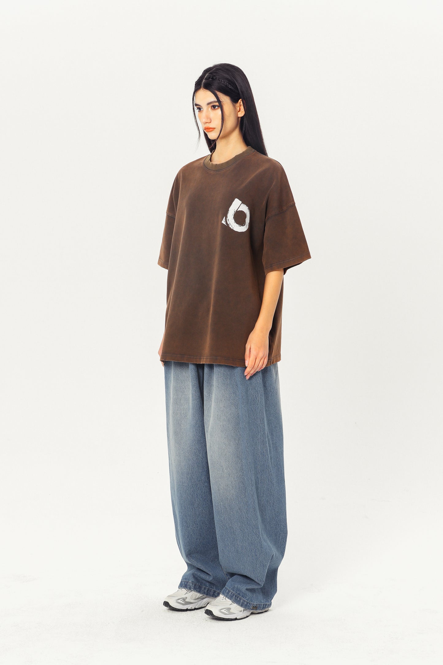 Embroidered Heavyweight Tee - Rust-Red