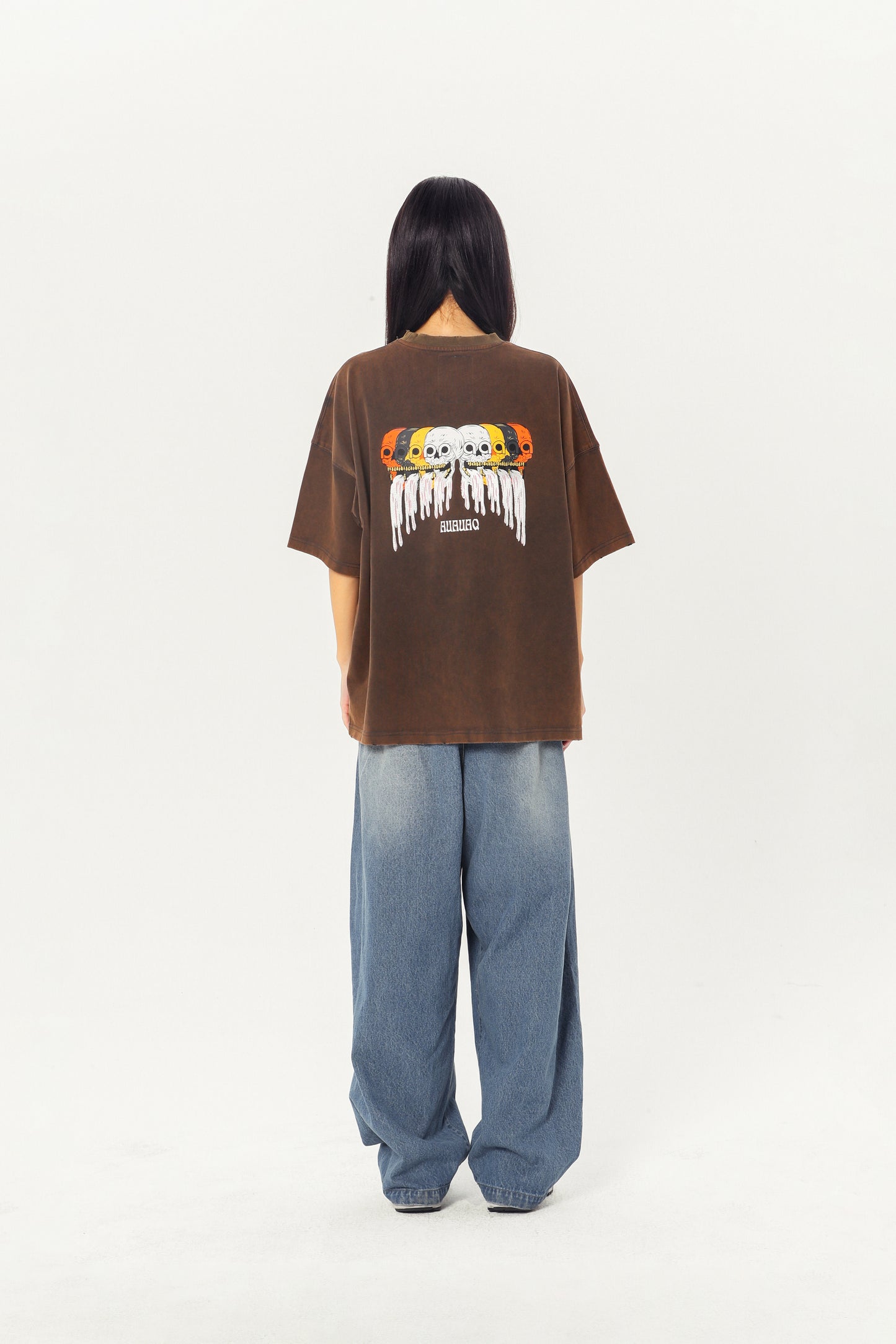 Embroidered Heavyweight Tee - Rust-Red