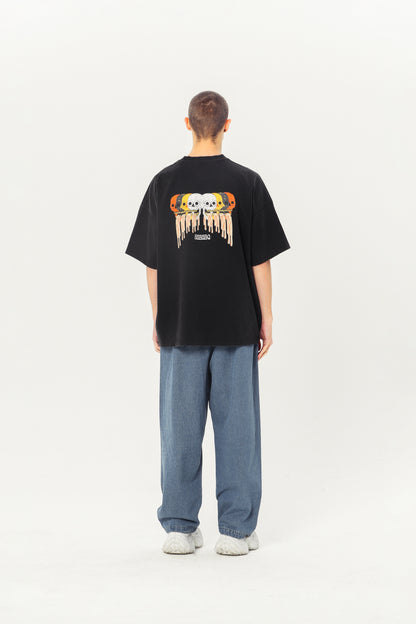Embroidered Heavyweight Tee - Black