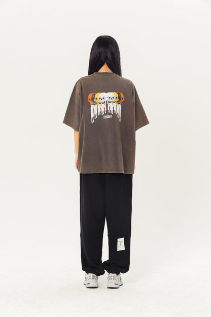 Embroidered Heavyweight Tee - Gray